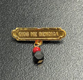 Dios Me Bendiga Con Azabache Legitimo 14Kt Oro Amarillo